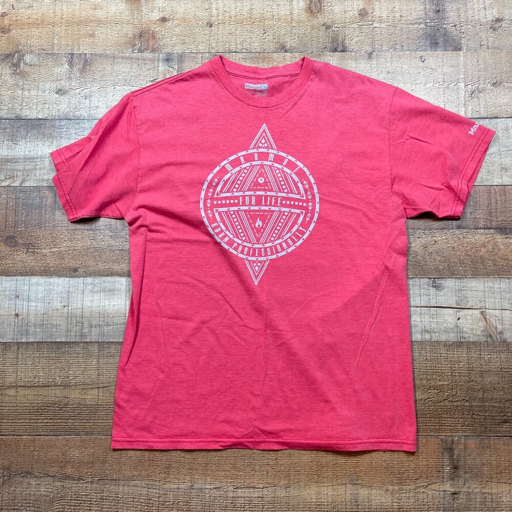 Marmot Red Graphic T-shirt size Large